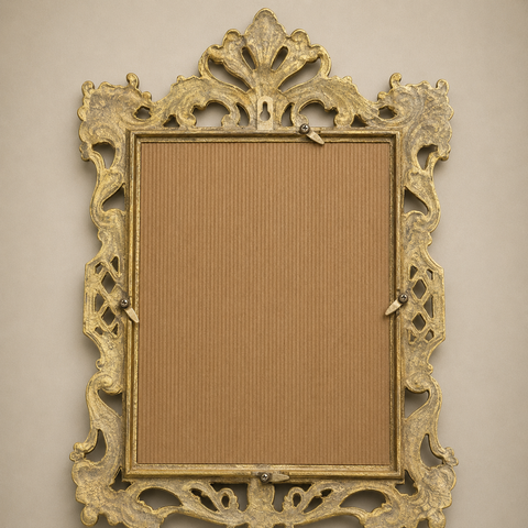 Vintage Photo Frame Brass Wall Decor | 12 X 17.8 Inches