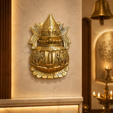 Brass Vaishnav Tilak Kalash Wall Hanging | Traditional Hindu Wall Décor for Home, Temple & Entrance | 10 x 6 Inch