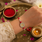 Premium Ik Onkar Rakhi for Brother with Roli Chawal Pack of 3