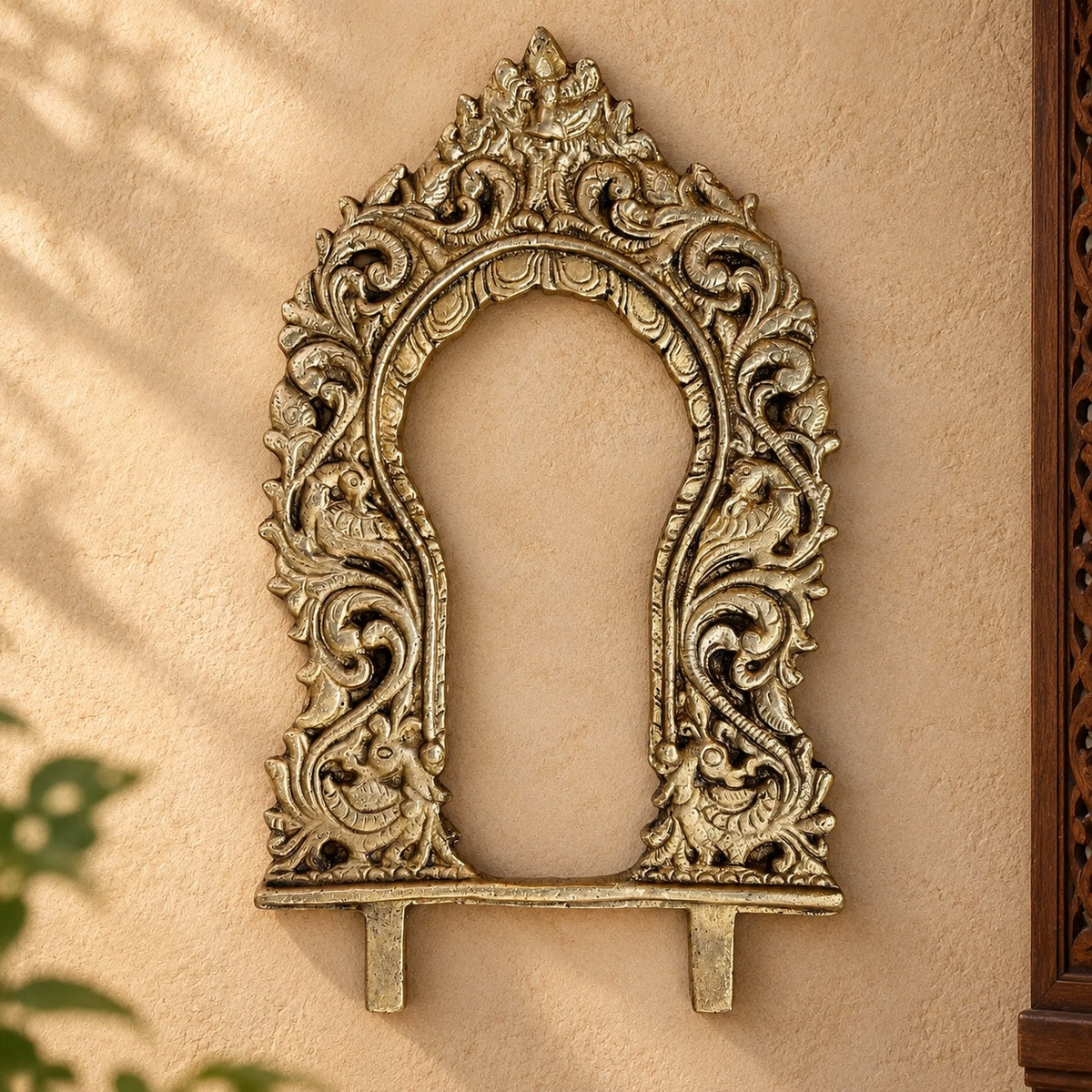 Brass Peacock Design Wall Hanging Prabhavali