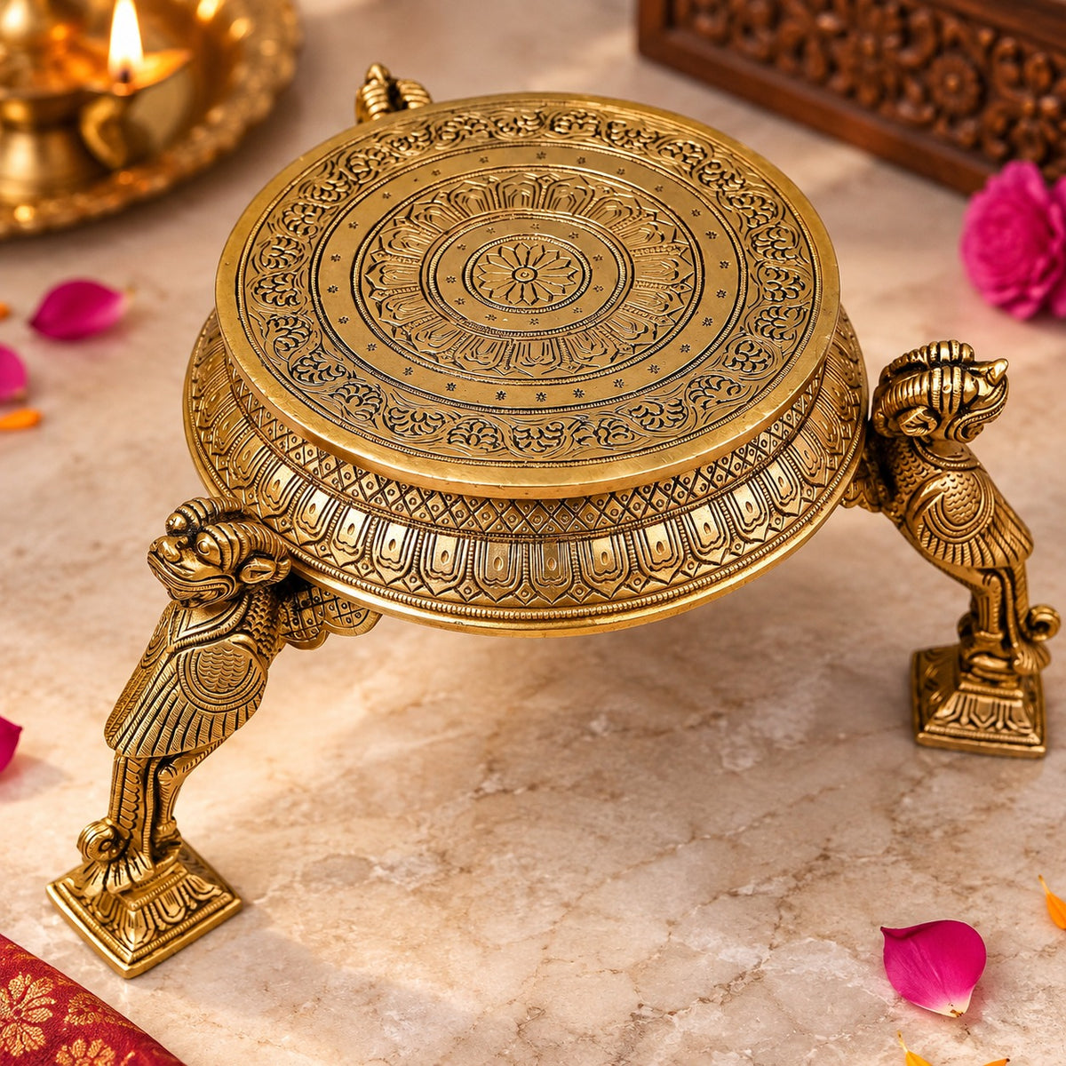 Brass Yali Chowki