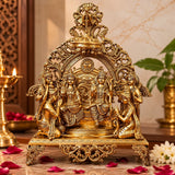 Brass Ram Darbar Statue on Singhasan Superfine