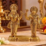 Brass Laxmi Vishnu Narayan Statue