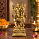 Lord Vishnu & Goddess Laxmi On Garuda