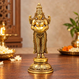 Brass Deep Lakshmi Statue 8 inch
