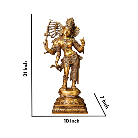 Brass Ardhanarishvara (Shiva-Shakti)