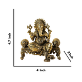 Super fine Brass  Lakshmi Ganesha Saraswati  Statue
