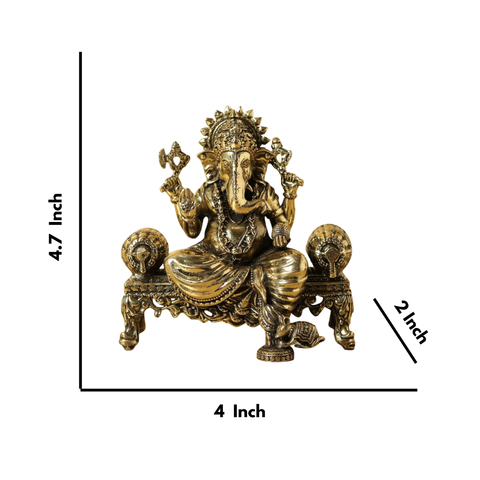 Super fine Brass  Lakshmi Ganesha Saraswati  Statue