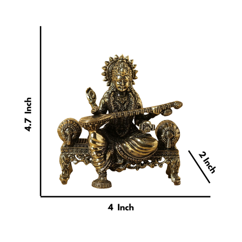 Super fine Brass  Lakshmi Ganesha Saraswati  Statue