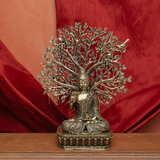 Superfine Brass Buddha with Kalpavriksha Tree Statue