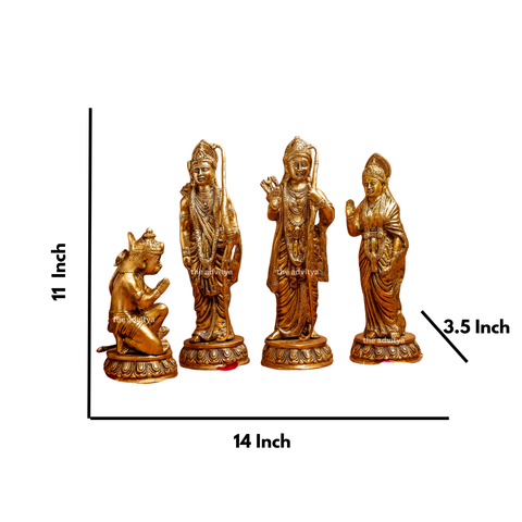 Brass Lord Rama Darbar Idol