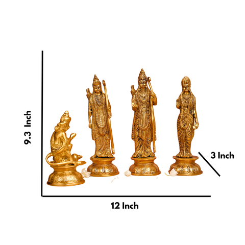 Brass Lord Ram Darbar Idol