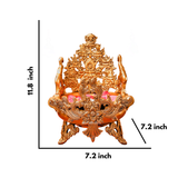Beautifully Carved Brass Urli | Elegant Decorative Bowl for Home Decor