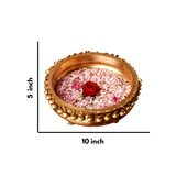 Brass Urli with Ghungroo | Traditional Decorative Bowl for Home and Festive Decor
