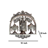 Brass Lord Venkateshwara Swami With Shankh Chakra Wall Hanging Plate