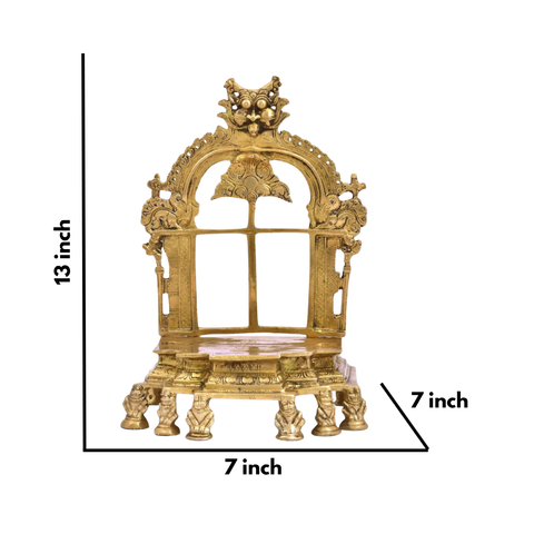 Yali God Throne- Brass Singhasan