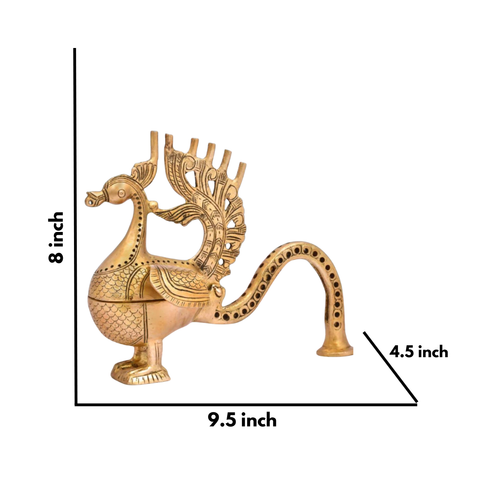 Peacock Shape Incense Stand