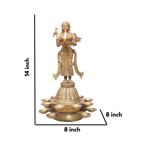 Brass Standing Deep Laxmi