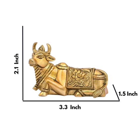 Brass Nandi- Shiva Bull Statue