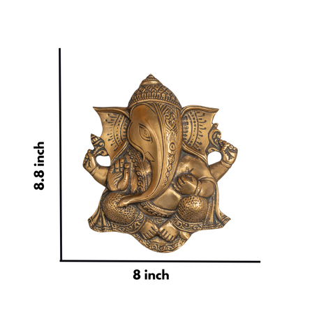 Brass Lord Ganesha Wall hanging