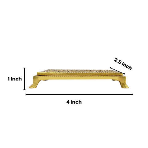 Brass Swastik/Kalash Patla for Pooja (Small)
