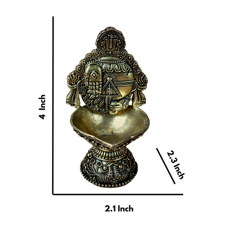 Superfine Brass Balaji Diya – Lord Venkateswara Oil Lamp for Pooja & Home Decor