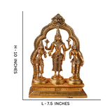 Visnhu,Nraayan,Hari,Pradyumna,Kamala-Natha,Lord Vishnu With Bhudevi & Sridevi Same Base