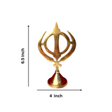 Brass Sikh Religious Ek Onkar Symbol