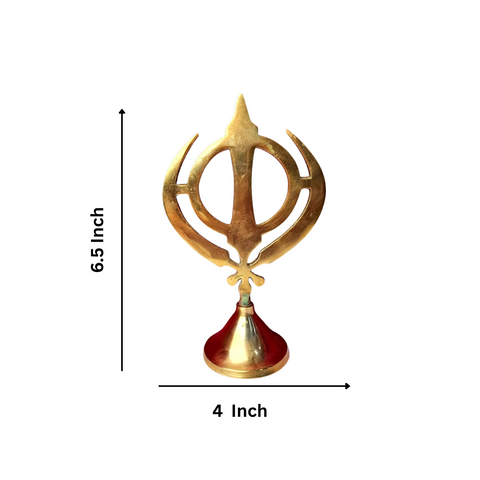 Brass Sikh Religious Ek Onkar Symbol