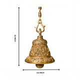 Ganesh and Lotus Hanging Bell
