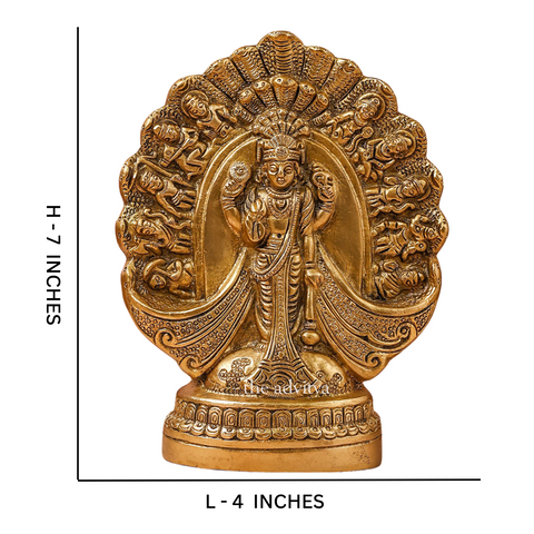 Visnhu,Nraayan,Hari,Pradyumna,Kamala-Natha,Vishnu Dashavatar Brass Sculpture