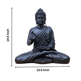 Resin Black Buddha Statue