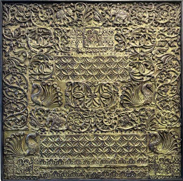 Bird Design  Wooden Carved Panel