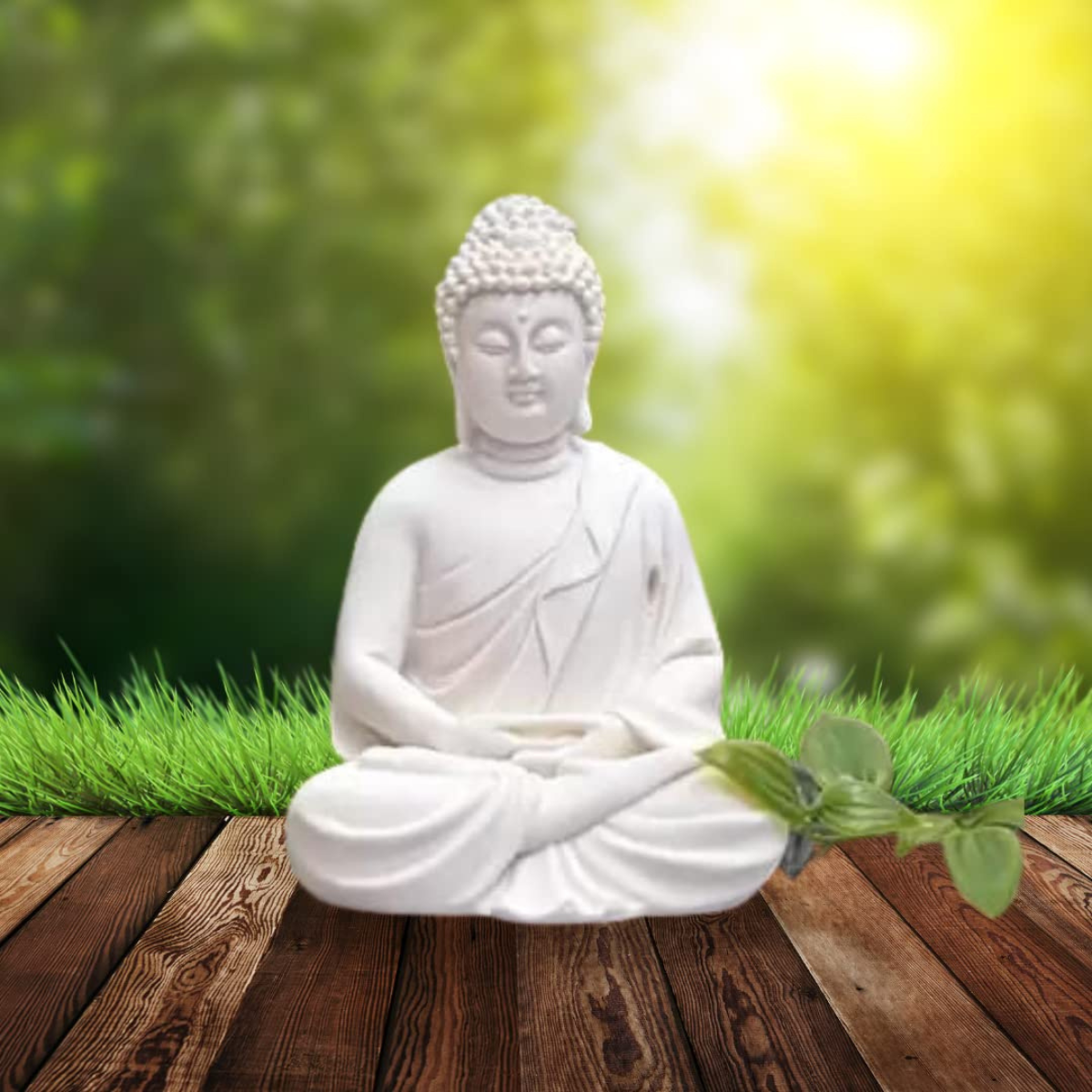 Tathagatah,Siddhartha Gautama,Supreme Buddha,Gautam Buddha,Polymarble Buddha Statue Sitting