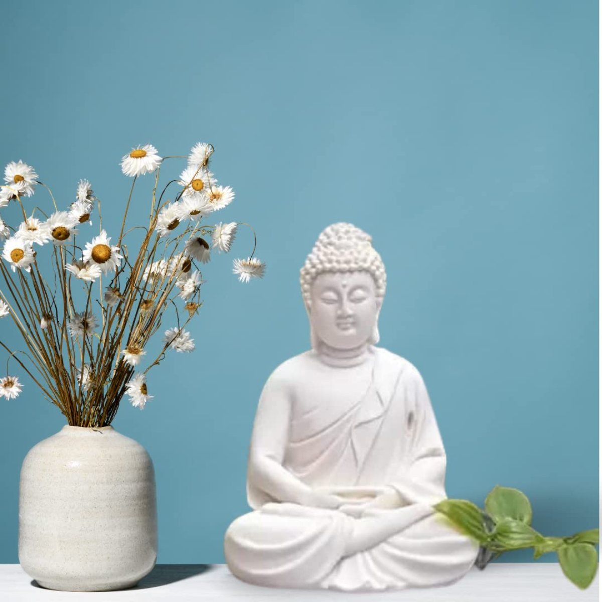 Tathagatah,Siddhartha Gautama,Supreme Buddha,Gautam Buddha,Polymarble Buddha Statue Sitting