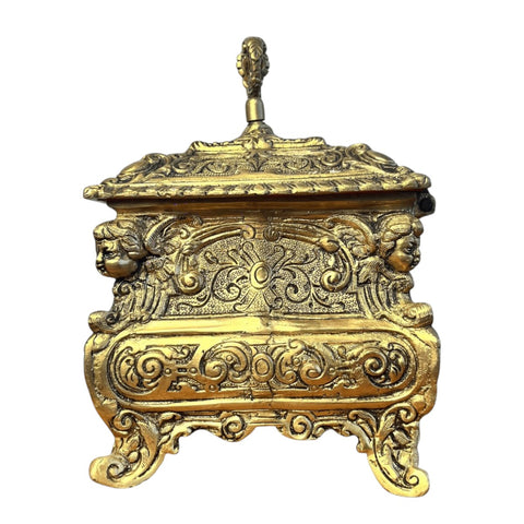 Brass Victorian Box for Jewellery, Decor & Treasure Chest