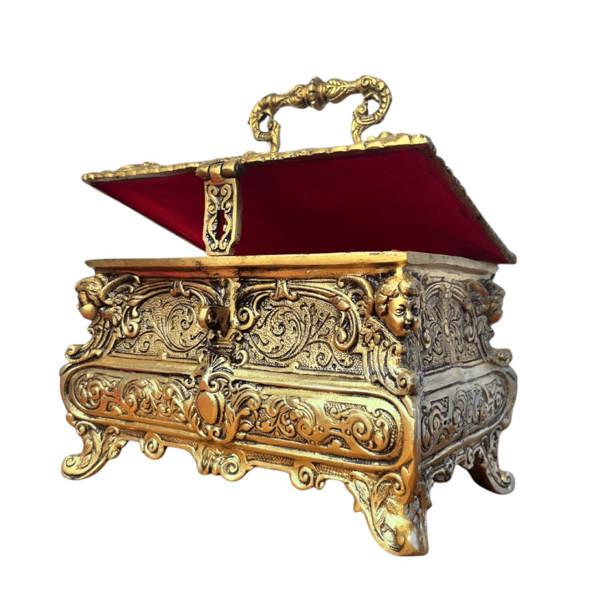 Brass Victorian Box for Jewellery, Decor & Treasure Chest