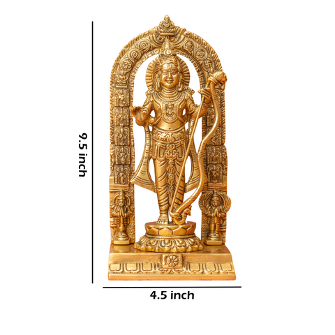 Brass Big Ram Lalla Statue