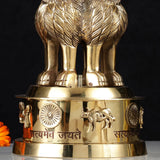 Brass Ashoka Stambh – Emblem of Ancient India’s Glory ( Large, 10 Inch)