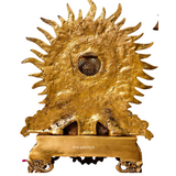 VeerHanumanta,Vayu Putra,Pawan Suta,Bajrangbali,Marutinandan,Brass Hanuman Bust Statue with white background.
