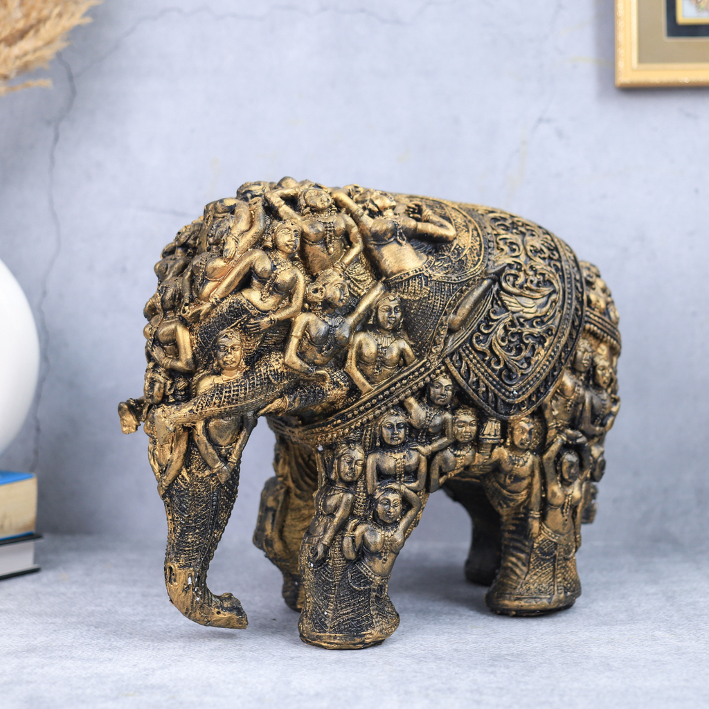 Resin Elephant Decorative Showpiece