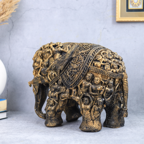 Resin Elephant Decorative Showpiece