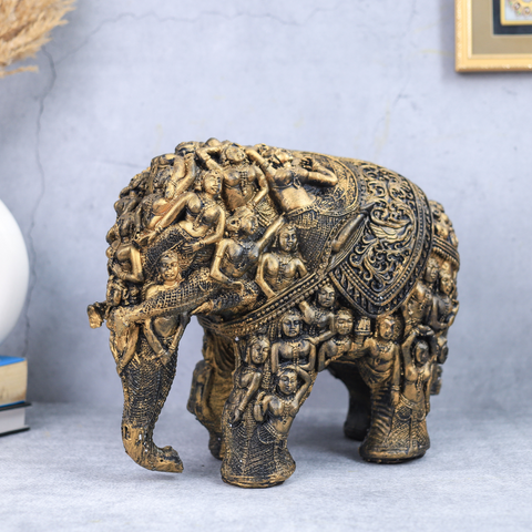 Resin Elephant Decorative Showpiece