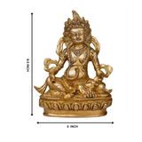 Close-up details of the Ethnic Kuber Idol with traditional craftsmanship.