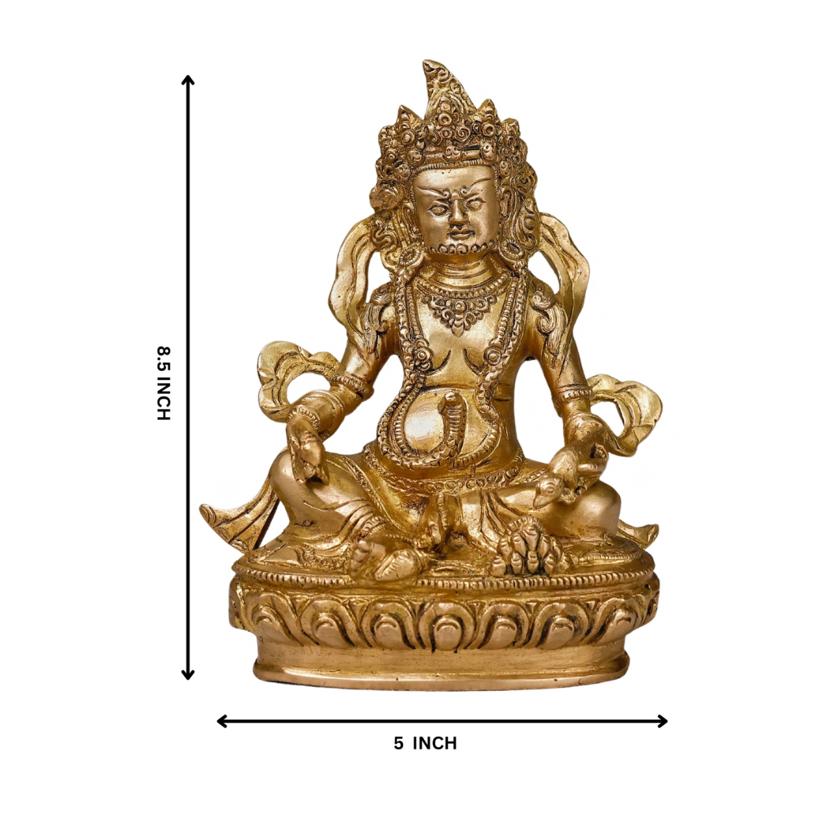 Close-up details of the Ethnic Kuber Idol with traditional craftsmanship.