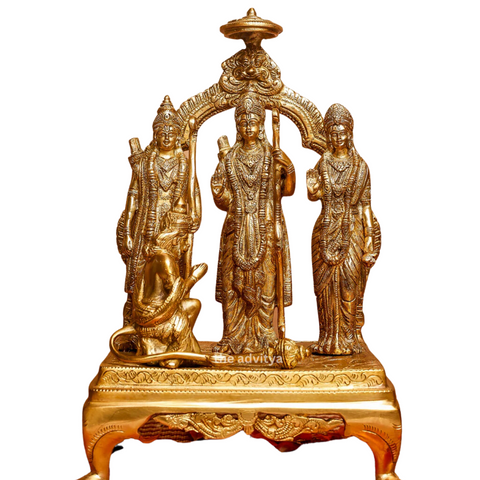 Sita Ram,rancahndra,Rama Lakshman Sita, Ram sita with Hanumaan,Brass Ram Darbar With Ring