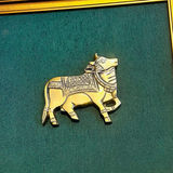 Brass Cow Wall Hanging With Frame