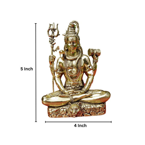 Brass Superfine Shiva Sitting Idol