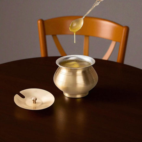 Brass With Tin Coated Ghee Pot