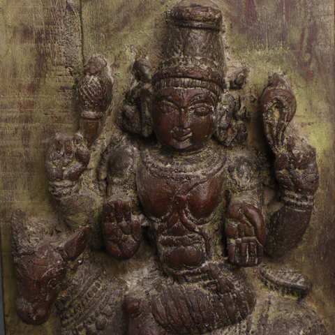 Antique Wooden Goddess Statue